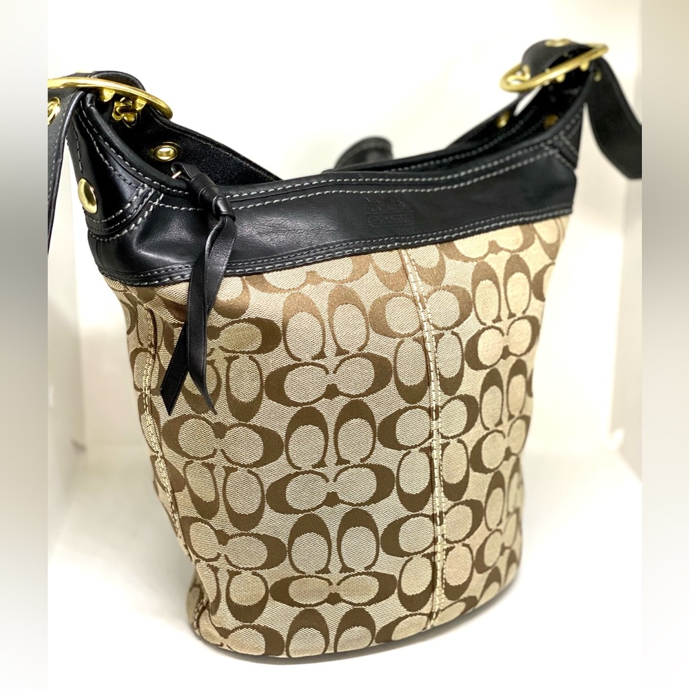COACH💥VINTAGE~RARE💥Signature Bucket Shoulder Bag